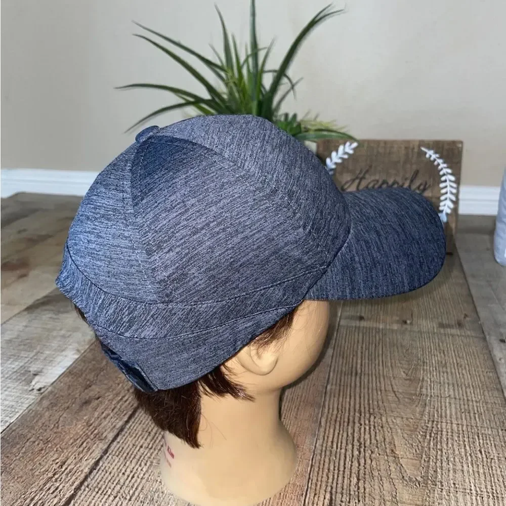 💜 Adidas Climalite Gray Running Hat Strapback Adjustable Baseball cap hat